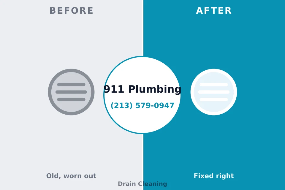 Before and after: plumbing repair Lake Norman of Catawba, NC